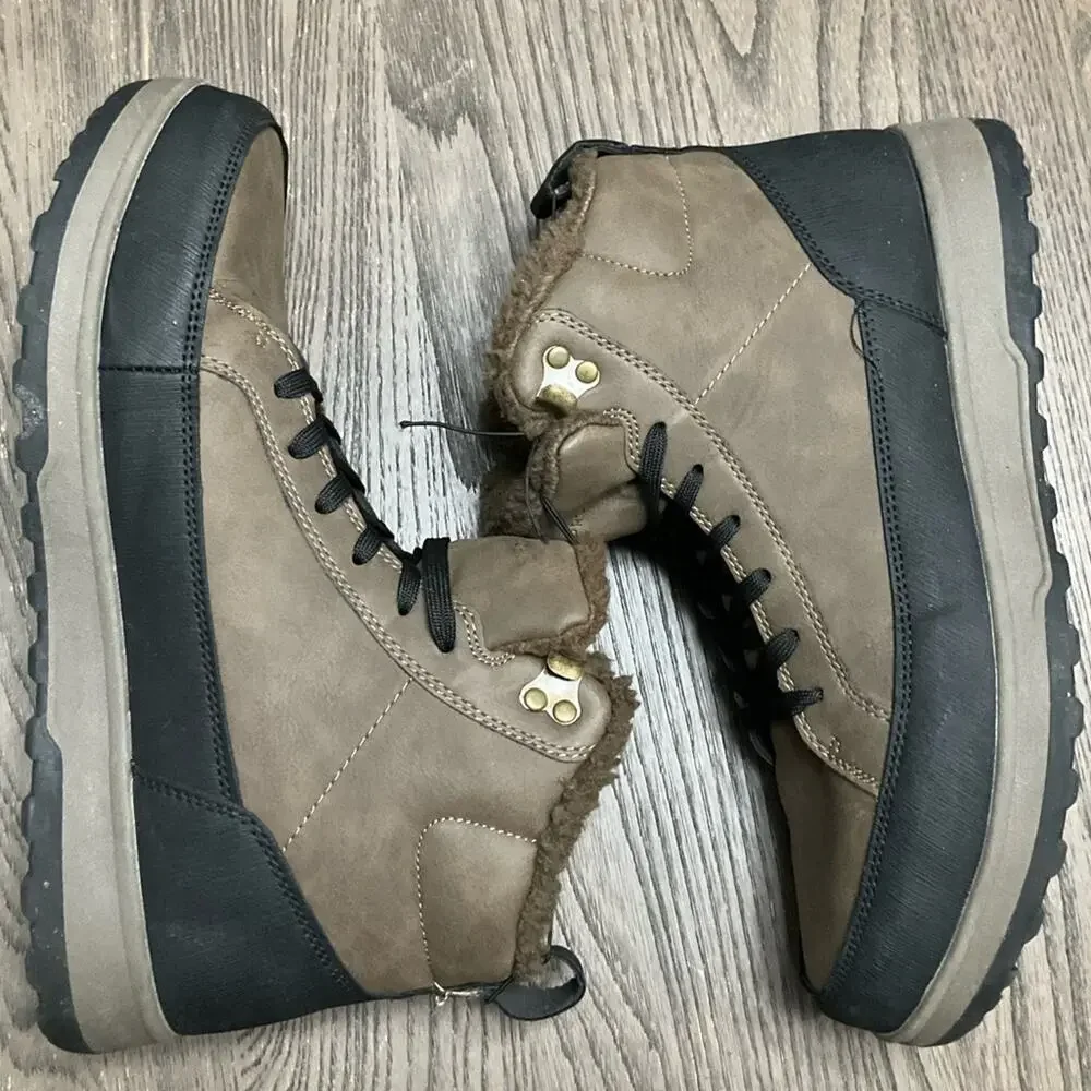 Weatherproof Men's Logjam Memory Foam Sneaker Boots Brown Size 11 NIB NEW